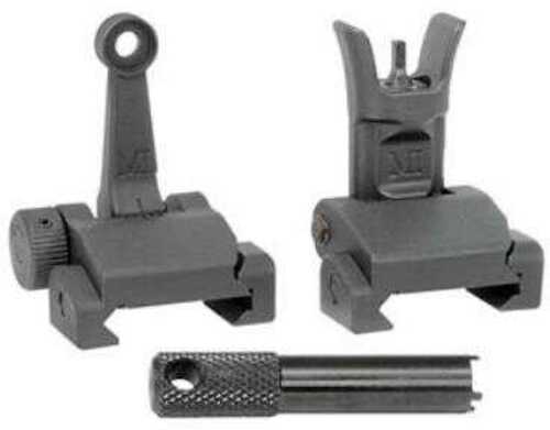 Midwest Industries Combat Rifle Sight Set Front & Rear Black